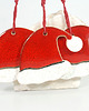 ozdoby choinkowe Ceramiczne czapeczki Mikołaja ozdoby ceramiczne 6