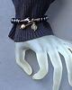 bransoletki z kamieni naturalnych Bransoletka z agatem DZI i onyksem. Amulet prezent unisex 6
