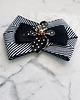 broszki Brosza Black & White z efektowym kwiatem w kropeczki New 8