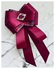 broszki Brosza  / Krawat w kolorze burgund  z kryształkiem Exclusive 6