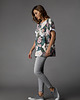 t-shirt damskie T-shirt wzór kwiaty Jusia 2
