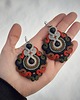 kolczyki soutache Duże kolczyki sutasz boho etno 3
