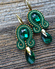 kolczyki soutache Zielone  kolczyki soutache 3