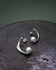kolczyki srebrne PEARL / glossy silver earrings with white pearl 7