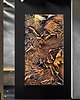 obrazy Obrazy do salonu -  metaliczny płaskorzeźba 80x160cm 2