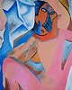 obrazy Duży obraz olej na płótnie pablo picasso panny z Awinion 3