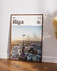 plakaty Minimalistyczny plakat Ryga Łotwa 3