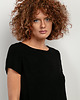 tuniki damskie Narzutka z lnem T405, black 3