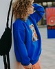 bluza bez kaptura damska Bluza  oversize Blue Aperol Teddy 2