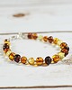 bransoletki z kamieni naturalnych Delikatna bransoletka z bursztynu bałtyckiego, boho handmade 1