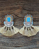 kolczyki soutache Duże i etniczne kolczyki boho z chwostami 4