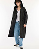 płaszcze i kurtki męskie Ocieplana Parka Longline Hoodie Oversize Czarna 7