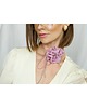 chokery Jedwabny fioletowy  choker 2