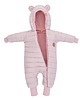 kombinezony dla niemowlaka Kombinezon zimowy dla dziecka MROZEK z uszami misia różowy 1