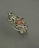 pierścionki - różne Pierścionek regulowany kamień słoneczny wire wrapping 1