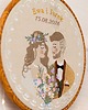 Ślub - inne Personalizowana pamiątka ślubna, haft w oprawie vintage 5