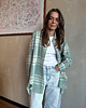 koszule damskie  Koszula Calm oversize mint krata 2