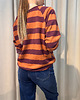 bluza bez kaptura damska Bluza w paski Mattone 2
