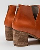 botki damskie SKÓRZANE BOTKI DO KOSTKI ZAPATO 501 BRĄZ 5