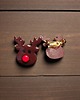 broszki Świąteczna broszka reniferek handmade 2
