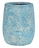 doniczki Doniczka osłonka niebieska Face ceramika 15cm 2