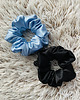 gumki do włosów Satynowa gumka do włosów scrunchie Błękit RÓŻNE MODELE 4