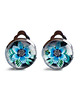 klipsy Blue flower klipsy idealne na prezent 2
