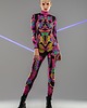 kombinezony damskie Rave Neon Flowers Illumination - Kombinezon z efektem UV 6
