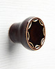 gałki do mebli Ceramiczna gałka do mebli, ciemnobrązowa, wz.5 1
