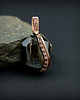 wisiory Agat z druzą wisiorek wire wrapping 6