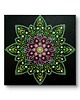 obrazy OBRAZ Kwiat Paproci, dot painting, kropkowe, mandala, na ścianę, 4