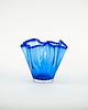 wazony Wazon kobaltowy tulip, duński design, lata 70, produkcja: Dania 2