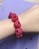komplet biżuterii Komplet z malinami handmade bransoletka kolczyki 4