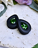 biżuteria różna Tunele do uszu łezki 10-100mm ze szklanym kryształkiem #005 Grass green 3
