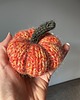 dodatki - różne Zestaw 3 wełnianych dyń ozdobnych handmade 1