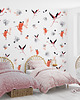 naklejki ścienne do pokoju dziecka Tapeta dla dzieci Flamingi (Crimson Birds 2 ) 2