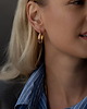 kolczyki pozłacane Kolczyki Bonita ze stali chirurgicznej pozłacane 18k złotem 1