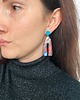 kolczyki z masy plastycznej Wiszące kolczyki ALE 35 4