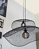 lampy wiszące Czarna lampa wisząca z metalowej siatki Vivi 1