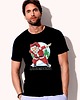 t-shirty męskie Koszulka organiczna z nadrukiem Santa dabbing 1