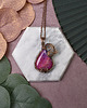 wisiory Miedziany wisiorek wire wrapping z agatem #216 1