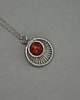 wisiory Wisiorek koło kółko czerwony karneol wire wrapping 1