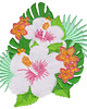 naszywki na ubrania Naszywka termo Kwiat Tropikalny Hibiskus 1