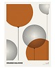 plakaty Plakat abstrakcyjny, abstrakcja, geometria - Pomarańczowe Balony 1