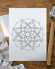 plakaty Plakat do Kolorowania Mandala Kwiatowa 50x70cm 1