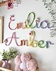 pokój dziecka - różne Personalizowany napis z imieniem dla dziewczynki z kwiatuszkami ( 6 liter ) 3