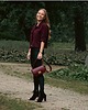 torby na ramię Torebka skórzana SOPHIA M burgund szewro GOLD 3