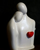 figurki i rzeźby Rzeźba z gipsu, Jesteś Moim Skarbem, biała, wys. 12,5 cm 1
