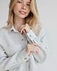 koszule damskie  Lniana koszula 100% len GRAY STRIPES 4