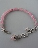 bransoletki srebrne -różowe kwarce- 3